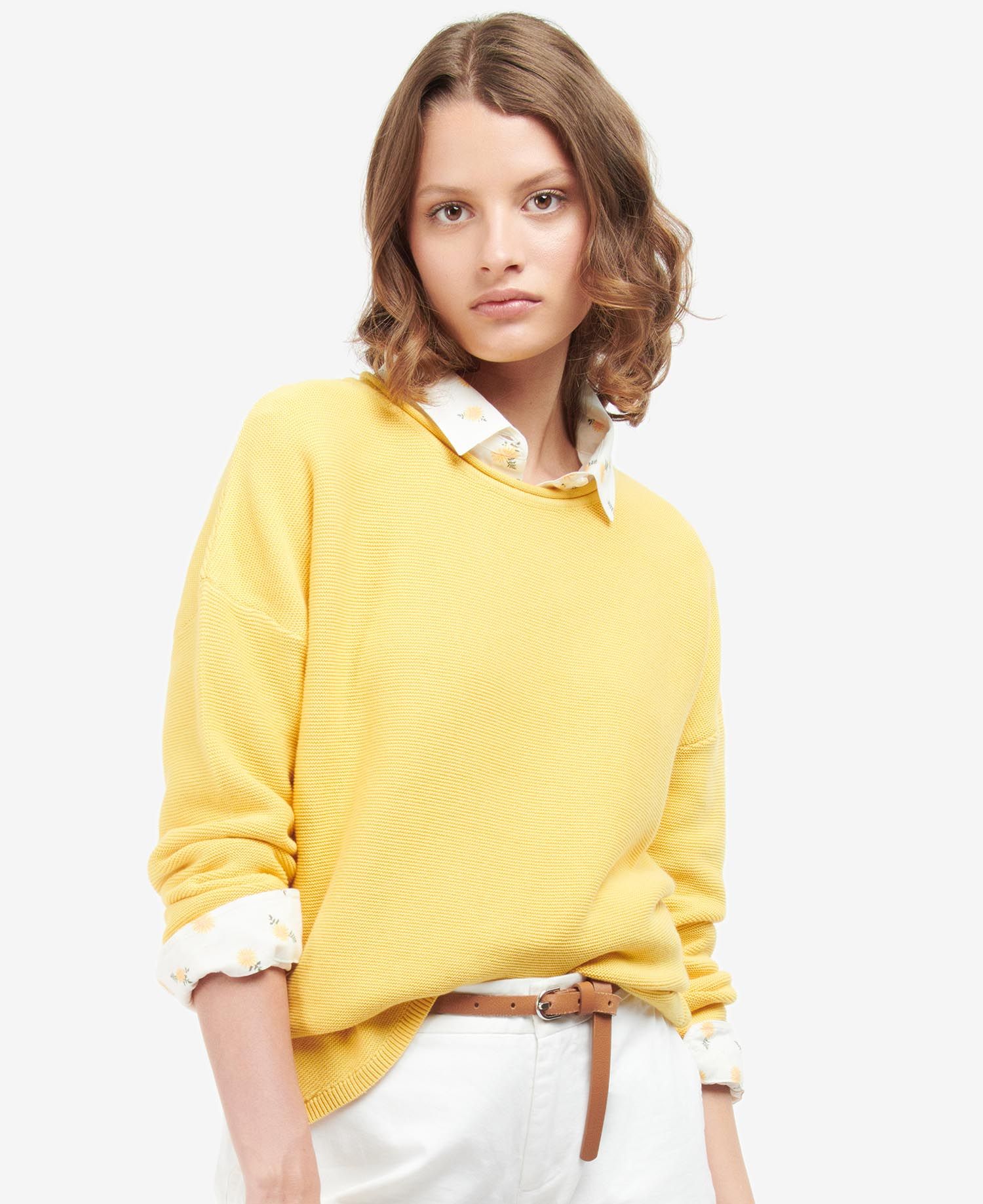 Barbour cheap jumper yellow